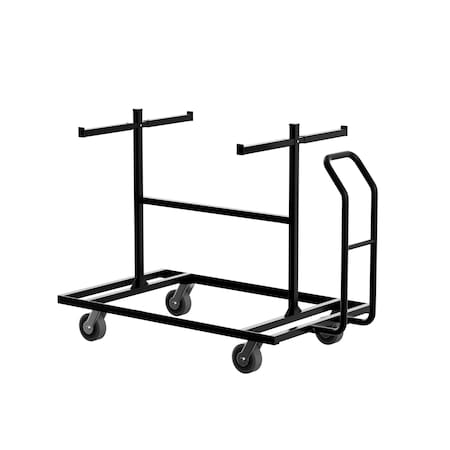 Angry Bull Barricades Barricade Cart, Black Powder Coated Steel, 55 in. Height, 78 in. Length, 200 lb., Black AB-CART
